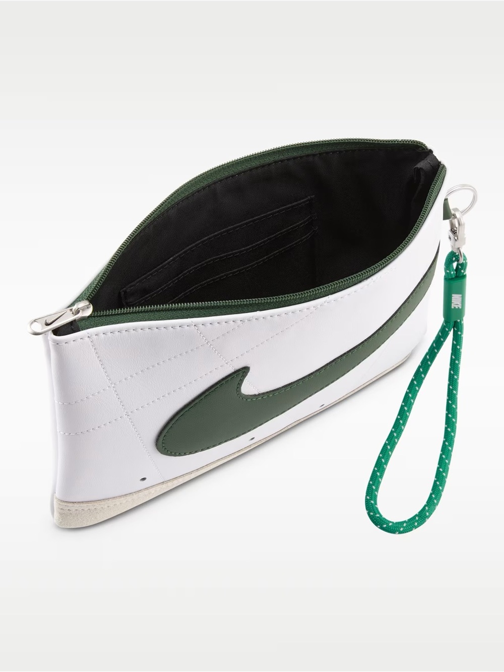 NWT Nike Blazer Wristlet in White with Green Swoosh